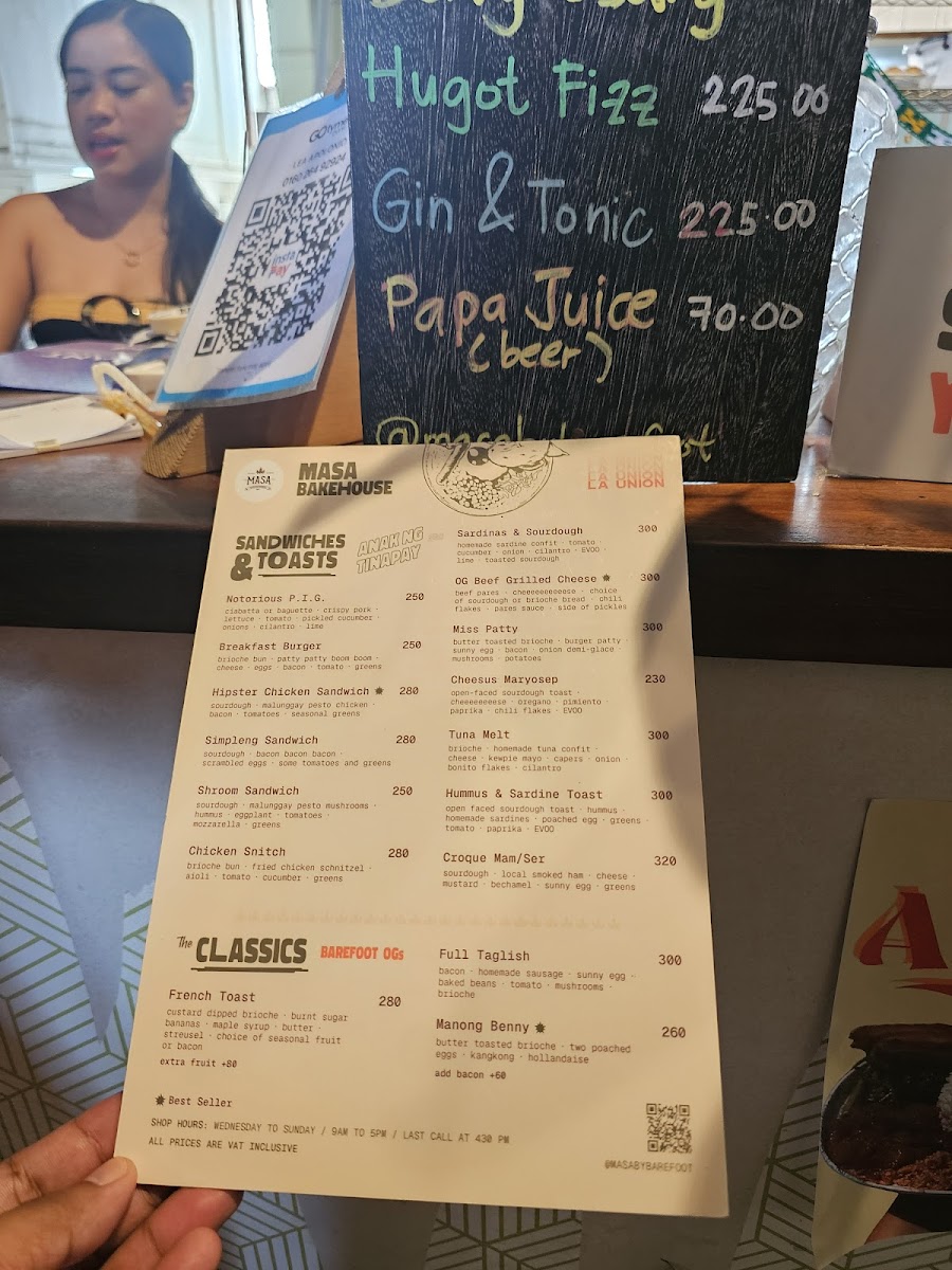 Masa Bakehouse La Union Photo Menu 6