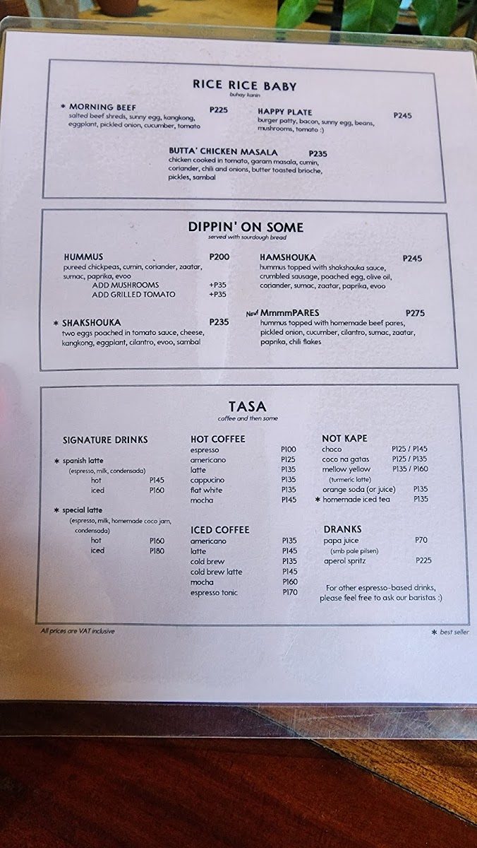 Masa Bakehouse La Union Photo Menu 9