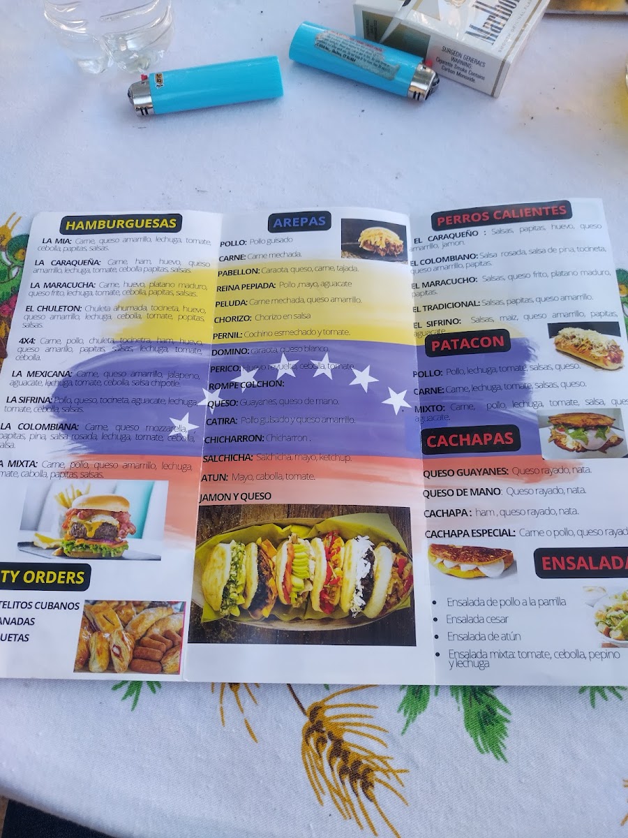 La mia arepa and burger Photo Menu 2