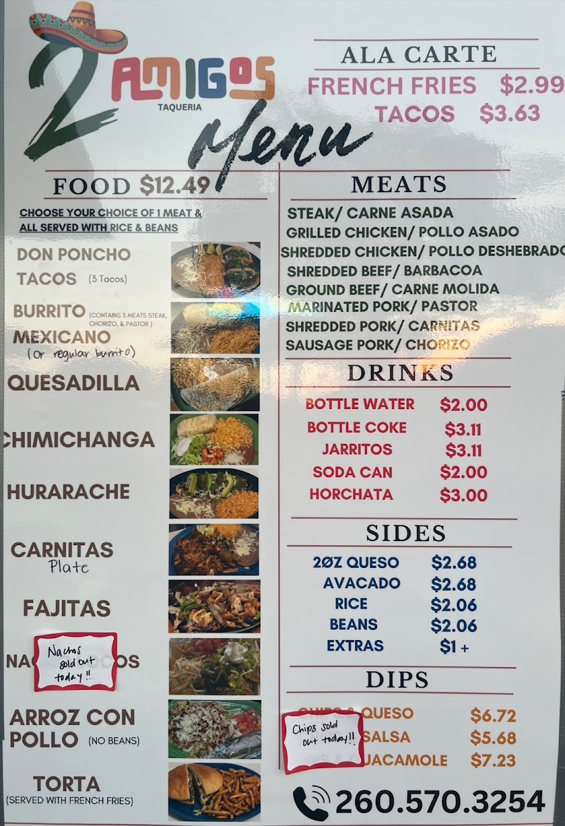 2 Amigos Taqueria Photo Menu 2