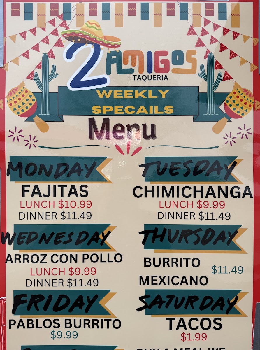 2 Amigos Taqueria Photo Menu 4