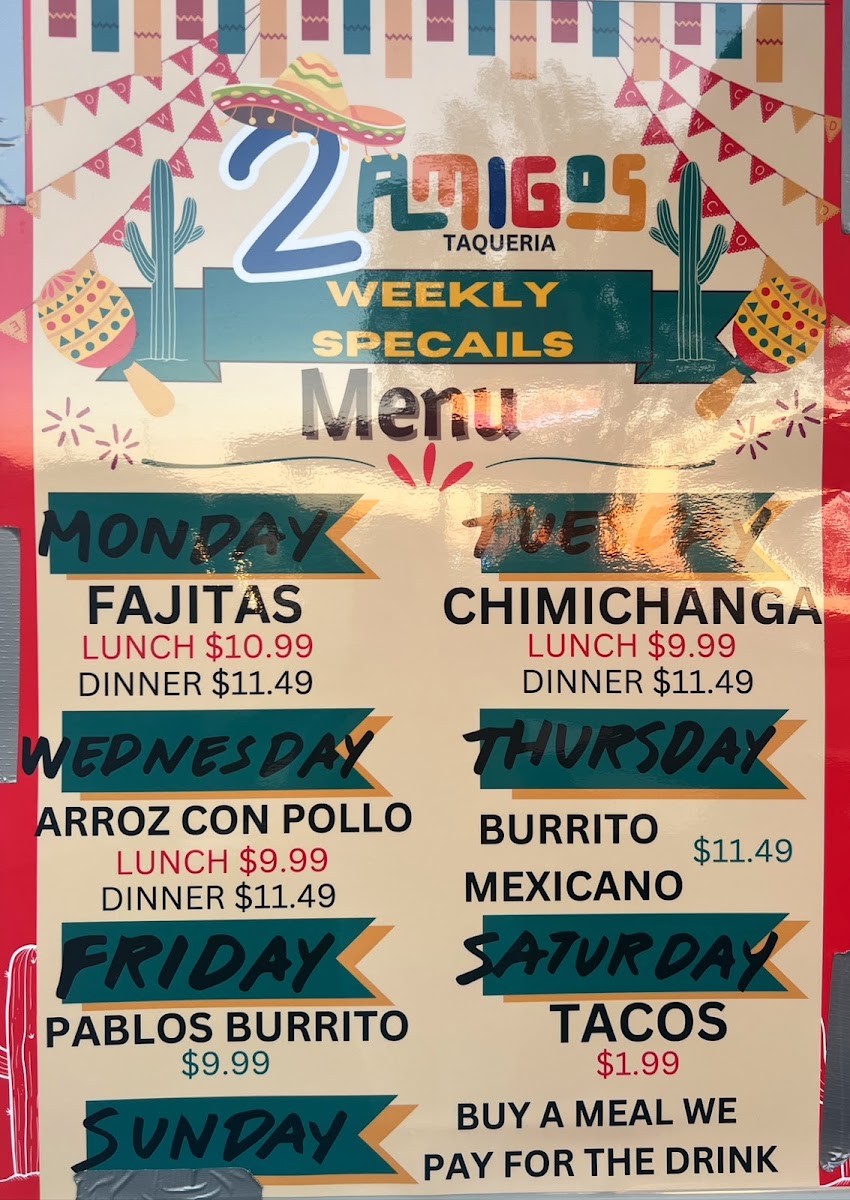 2 Amigos Taqueria Photo Menu 6