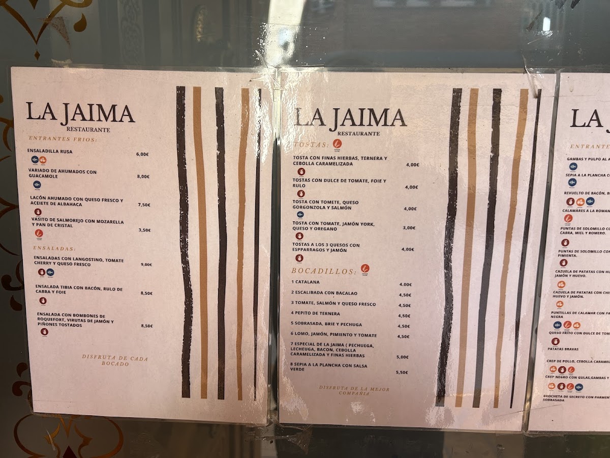 Restaurante La Jaima. Photo Menu 2