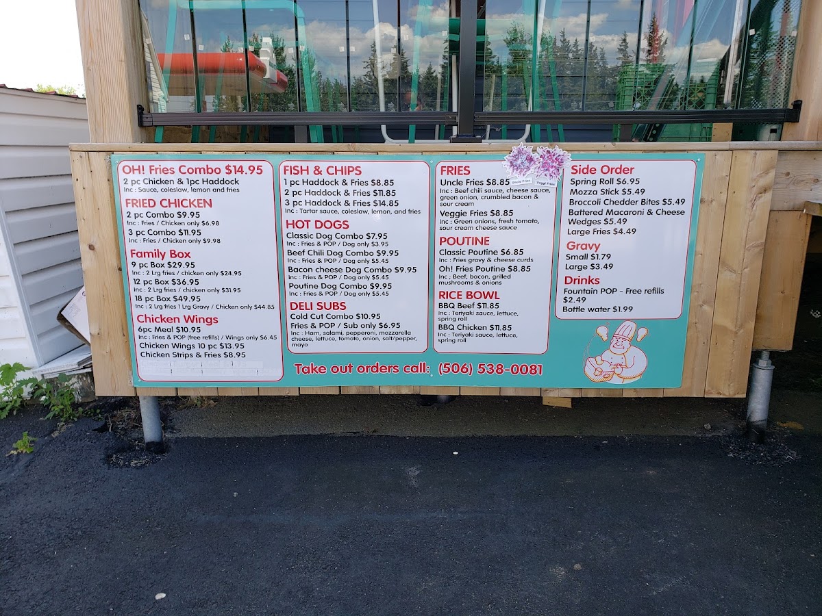 Oh!Fries Take-out Restaurant Photo Menu 9