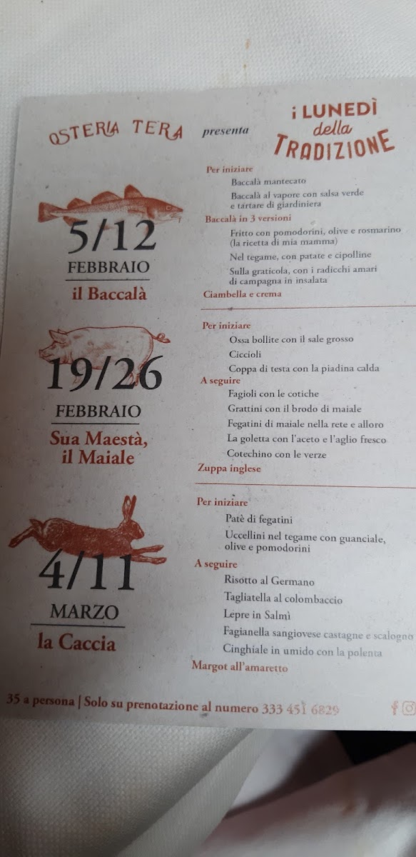 Piccola Osteria Tèra Photo Menu 7