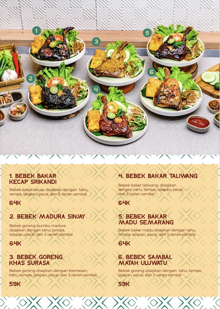 SURASA Restaurant Photo Menu 1