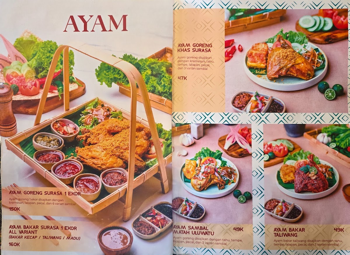 SURASA Restaurant Photo Menu 3