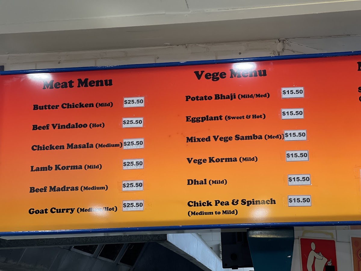 Phil's Curry House Photo Menu 2
