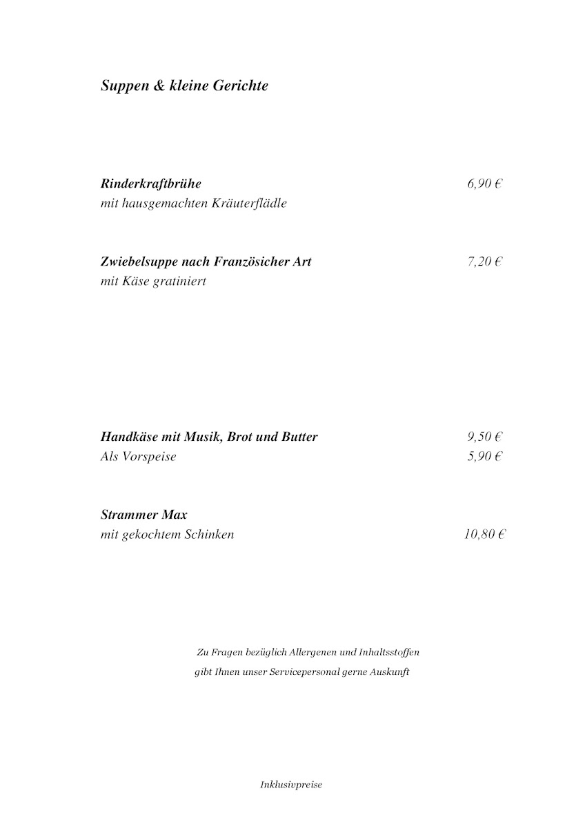 Gasthaus zum Aartal - Familie Ebel Photo Menu 2