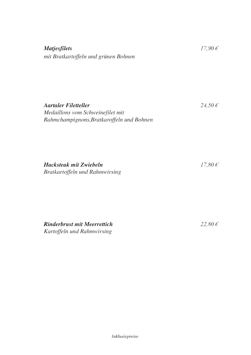 Gasthaus zum Aartal - Familie Ebel Photo Menu 4