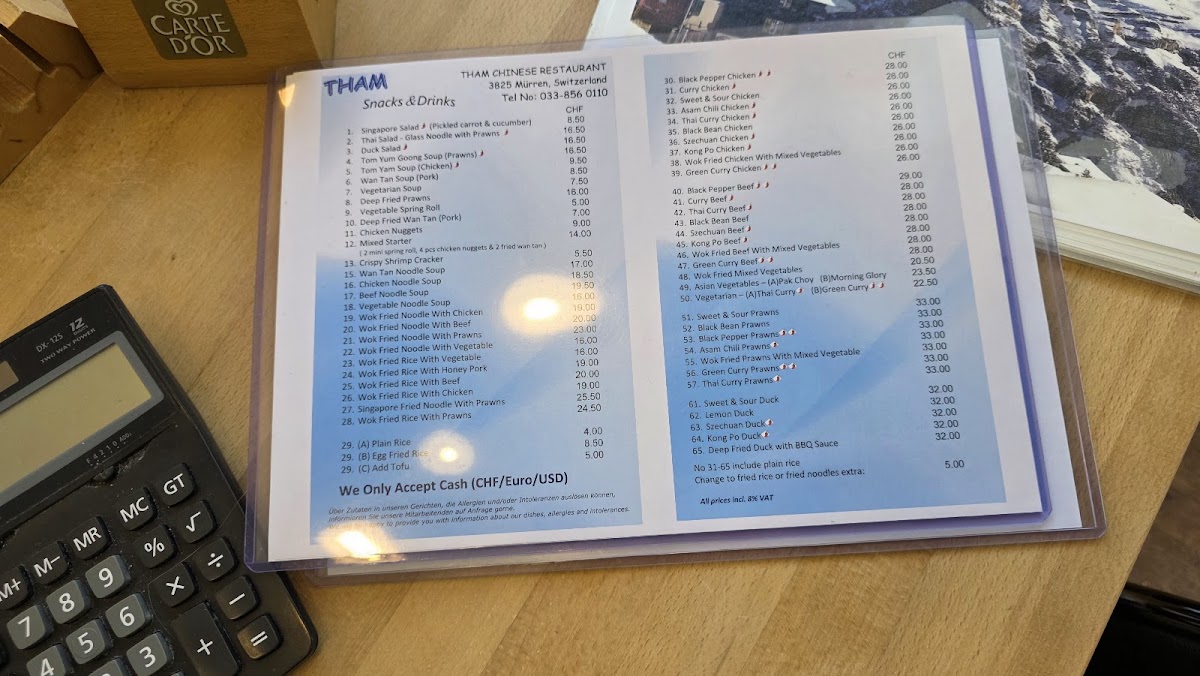 Tham Restaurant Photo Menu 4