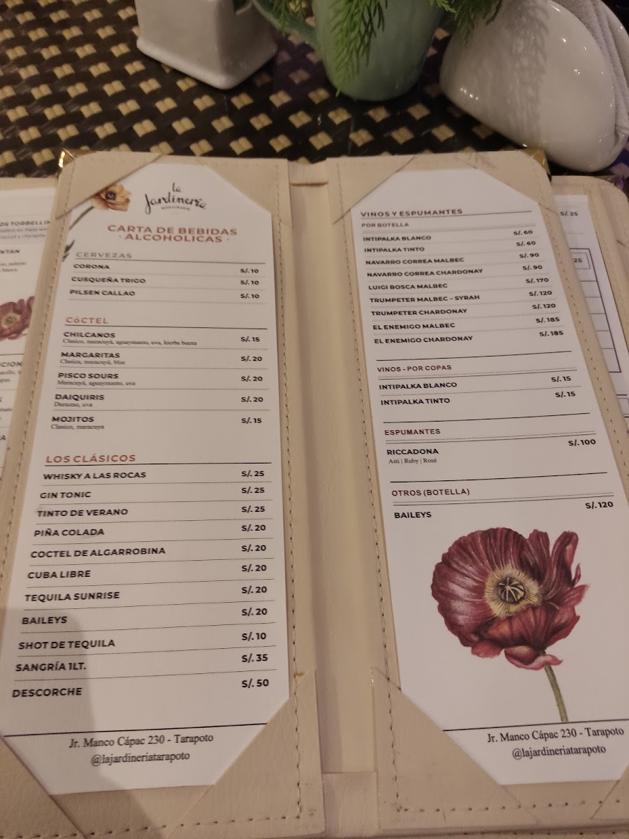 La Jardinería Photo Menu 3