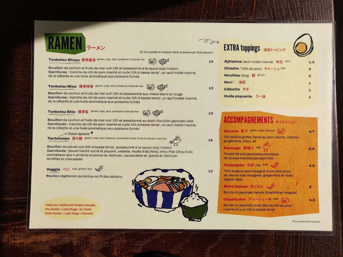 Mugen Ramen Photo Menu 3