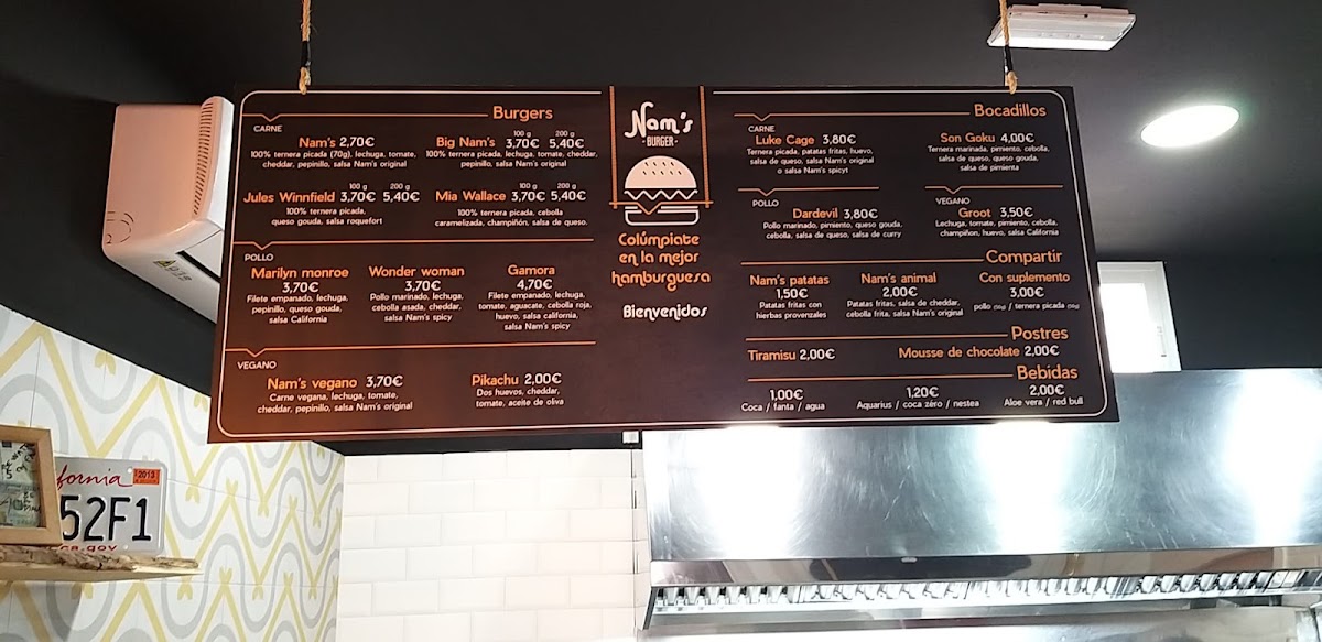 NAMS BURGER Halal Photo Menu 8