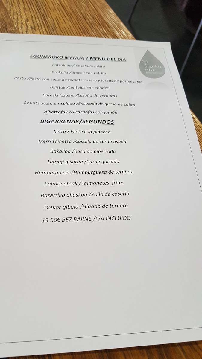 Beasaingo Batzokia Photo Menu 1