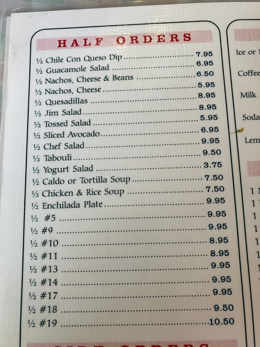 Su-Casa Restaurant Photo Menu 9