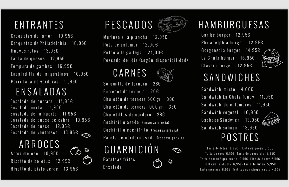 Restaurante La chula Avila Photo Menu 1