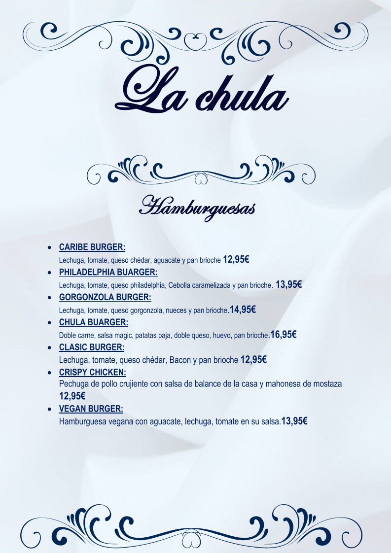 Restaurante La chula Avila Photo Menu 10
