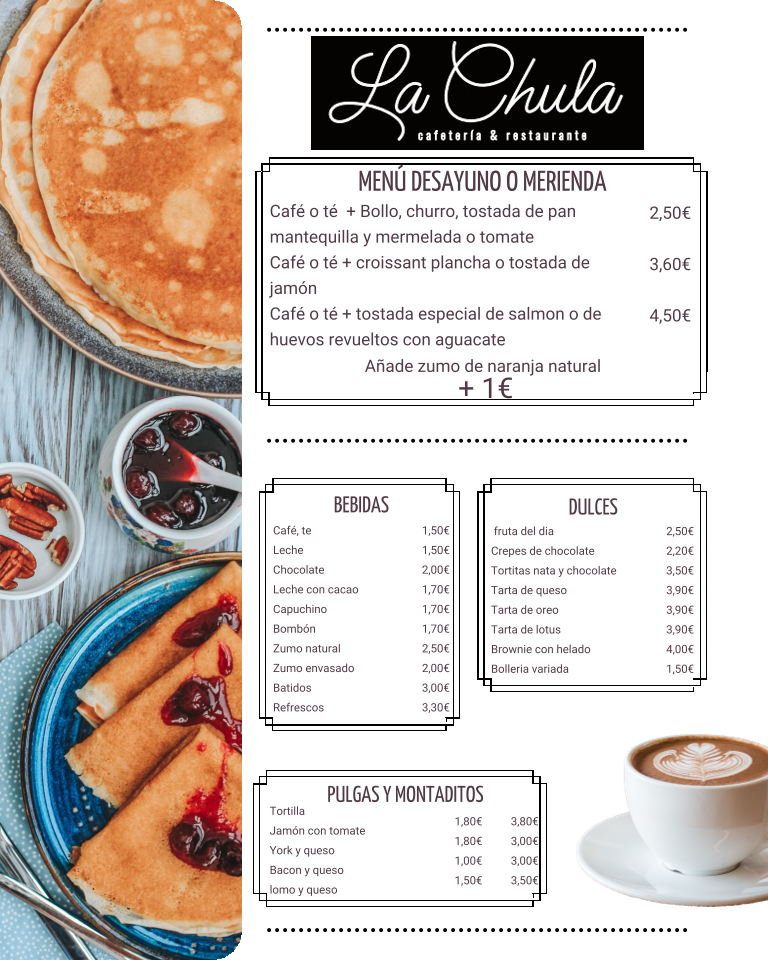 Restaurante La chula Avila Photo Menu 2
