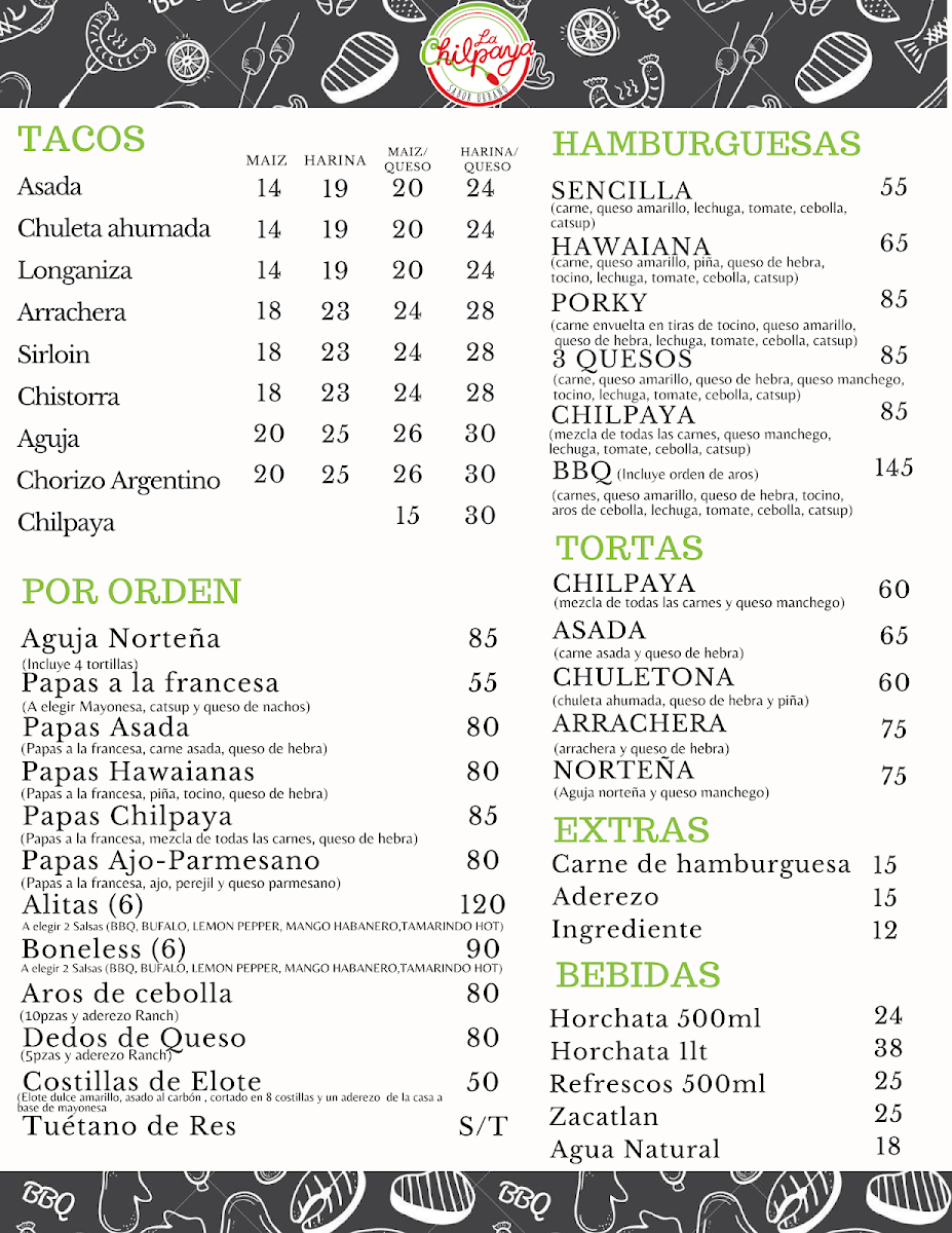La Chilpaya Photo Menu 1