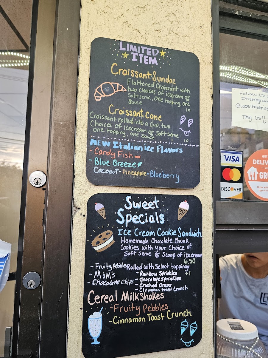 Leo's Italian Ice & Ice Cream Photo Menu 7