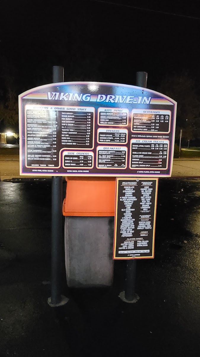 Viking Drive In Photo Menu 1