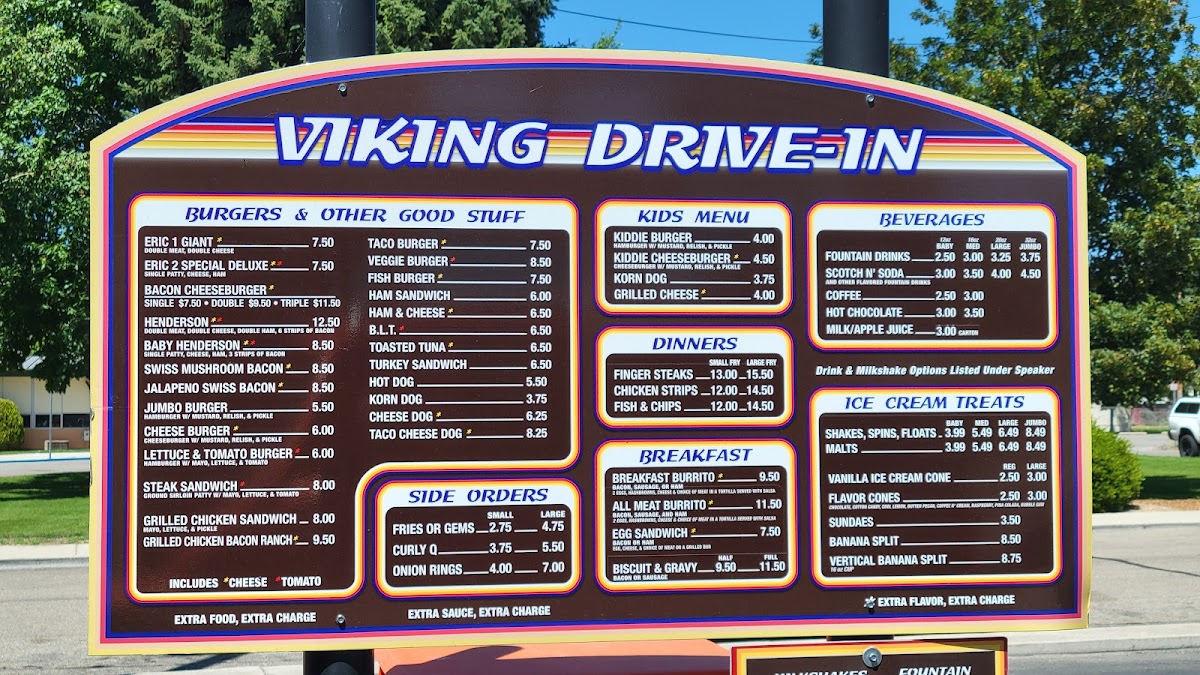 Viking Drive In Photo Menu 7