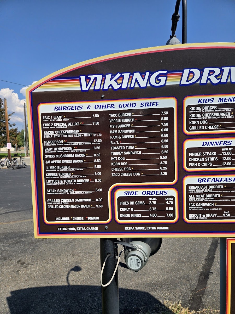 Viking Drive In Photo Menu 8