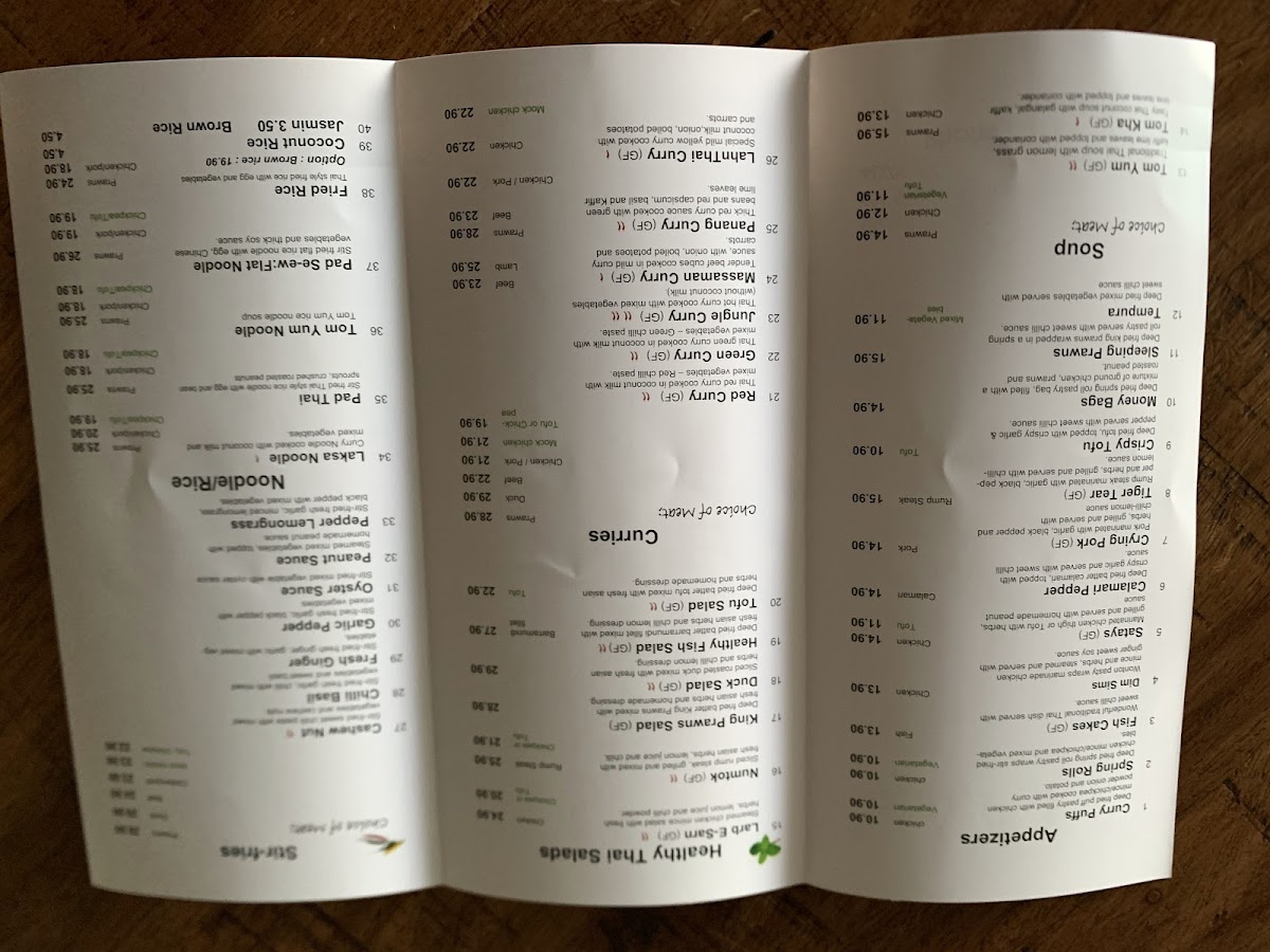 Lahnthai Restaurant Photo Menu 4