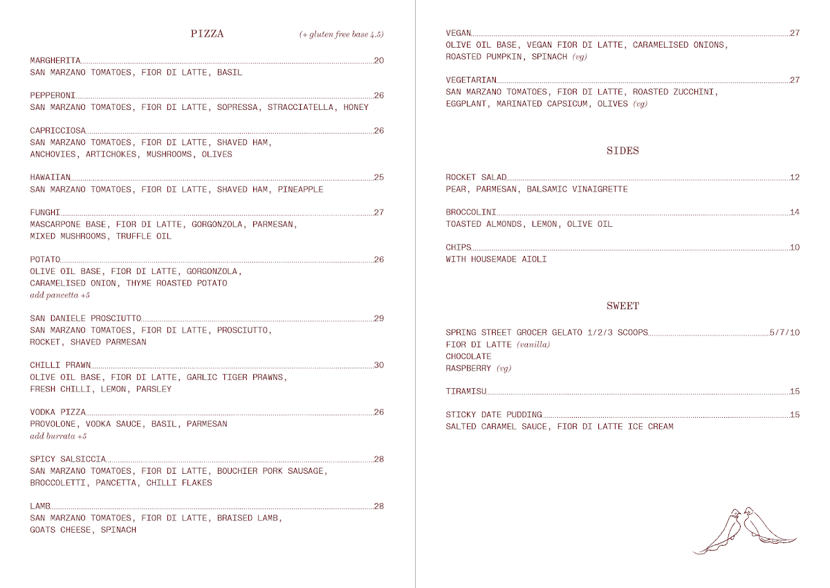 Neighbourhood Pizza Photo Menu 1