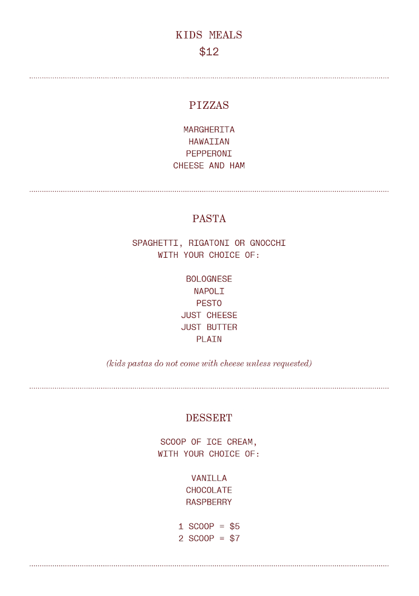 Neighbourhood Pizza Photo Menu 3