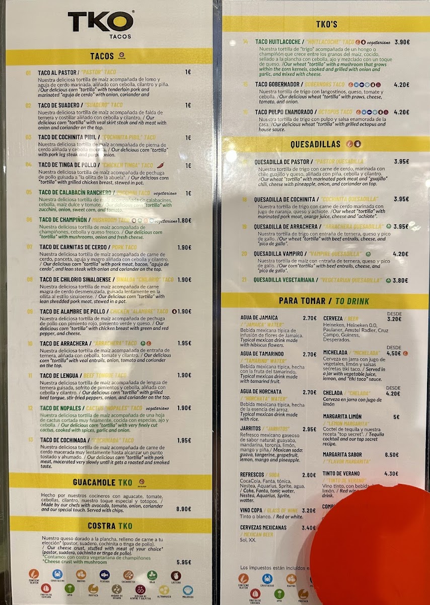 TKO Tacos Ibiza Photo Menu 1