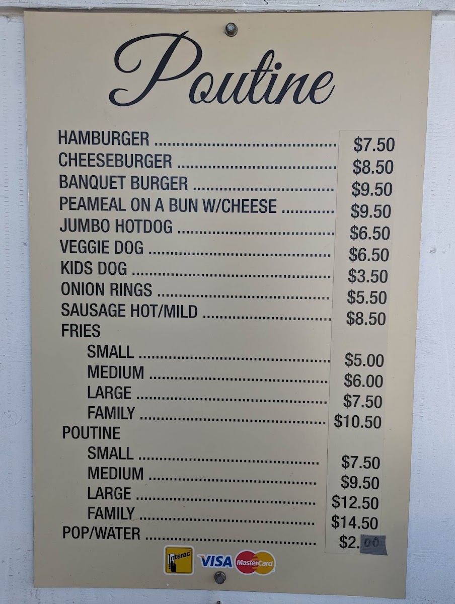 Domenic's Chip Truck Photo Menu 1