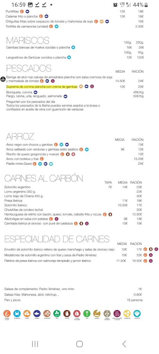 Bar & Restaurante Albores Photo Menu 4