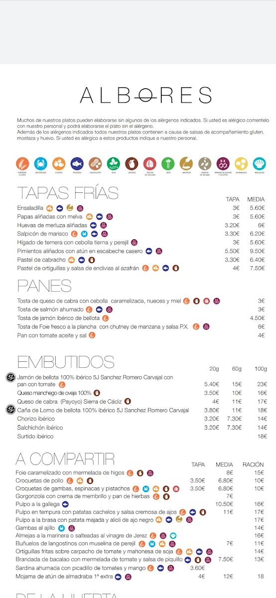 Bar & Restaurante Albores Photo Menu 7