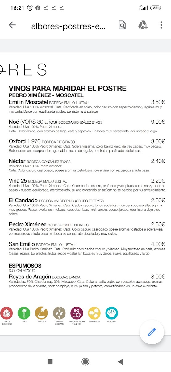 Bar & Restaurante Albores Photo Menu 8