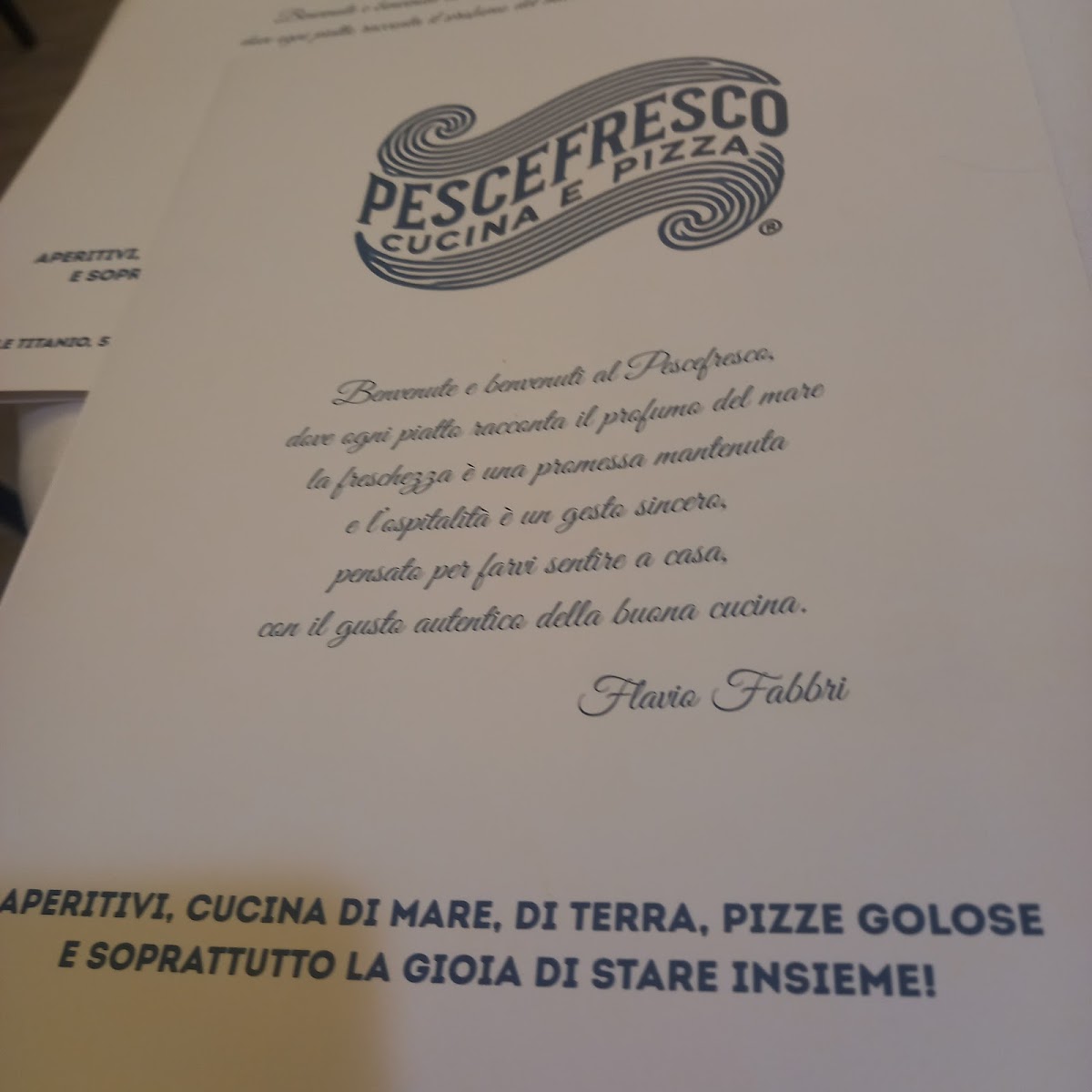 Pescefresco cucina e pizza Photo Menu 3