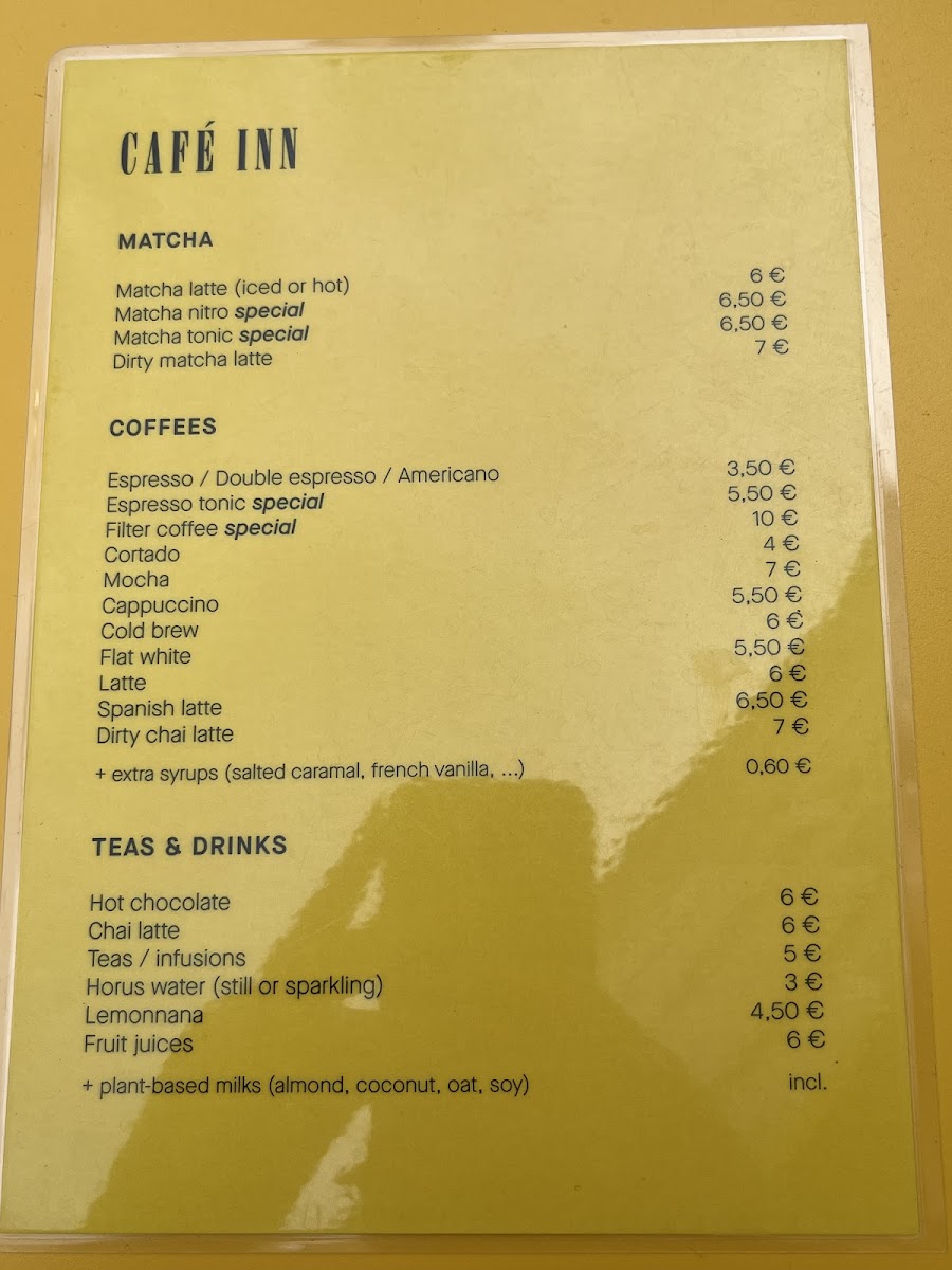 Café Inn Photo Menu 1
