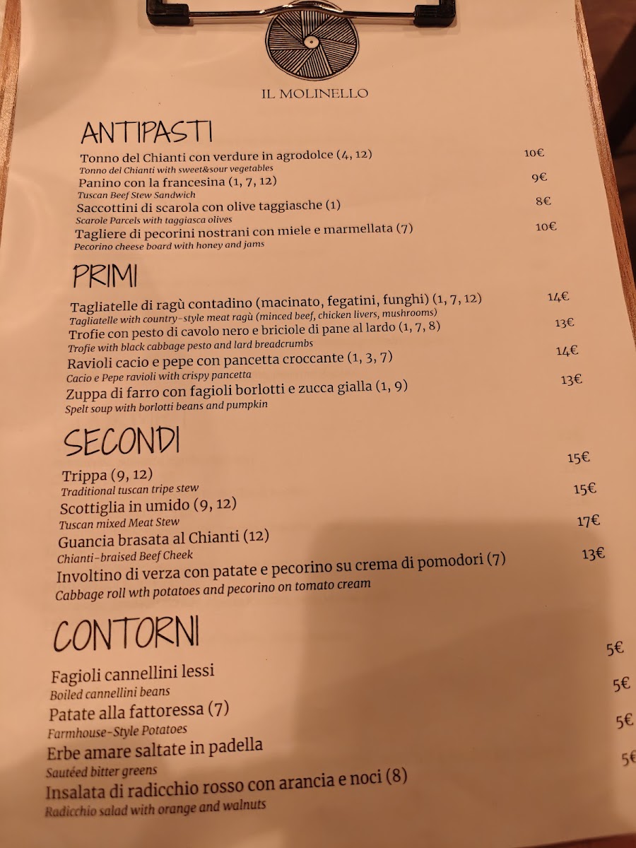 Il Molinello Ristorante Photo Menu 4