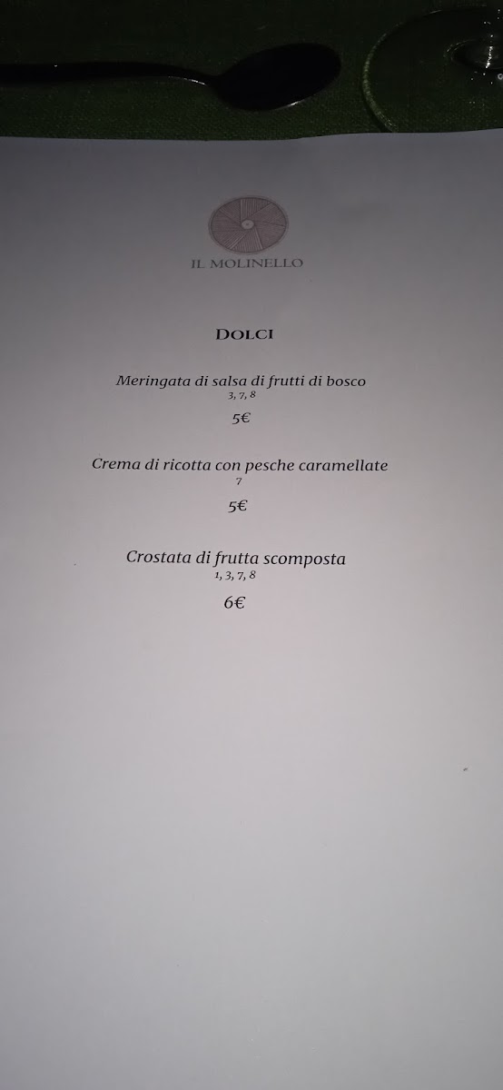 Il Molinello Ristorante Photo Menu 5