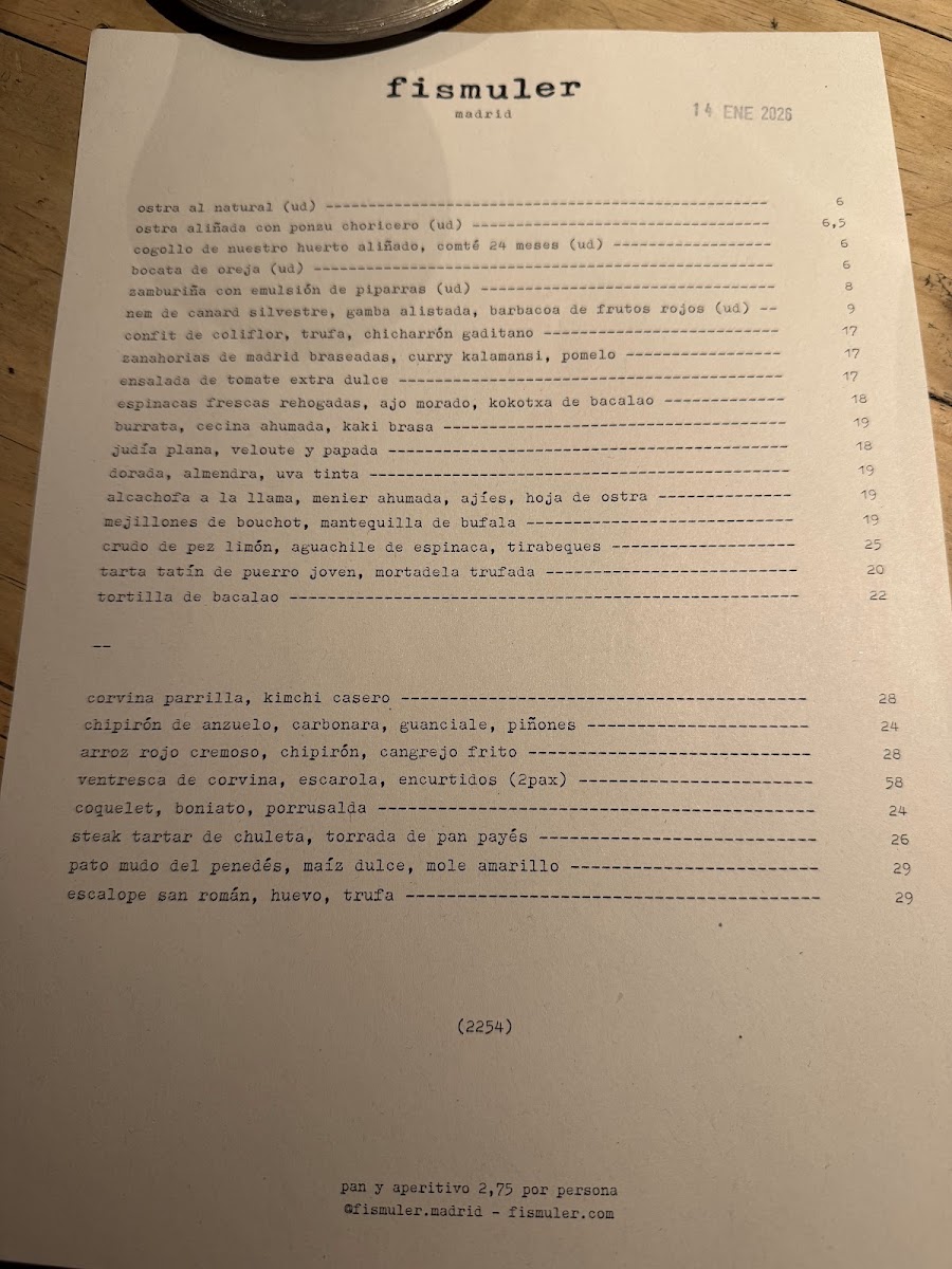 fismuler madrid Photo Menu 4