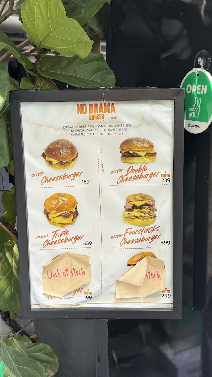 No Drama Burger - Premium Smash Burger Photo Menu 10