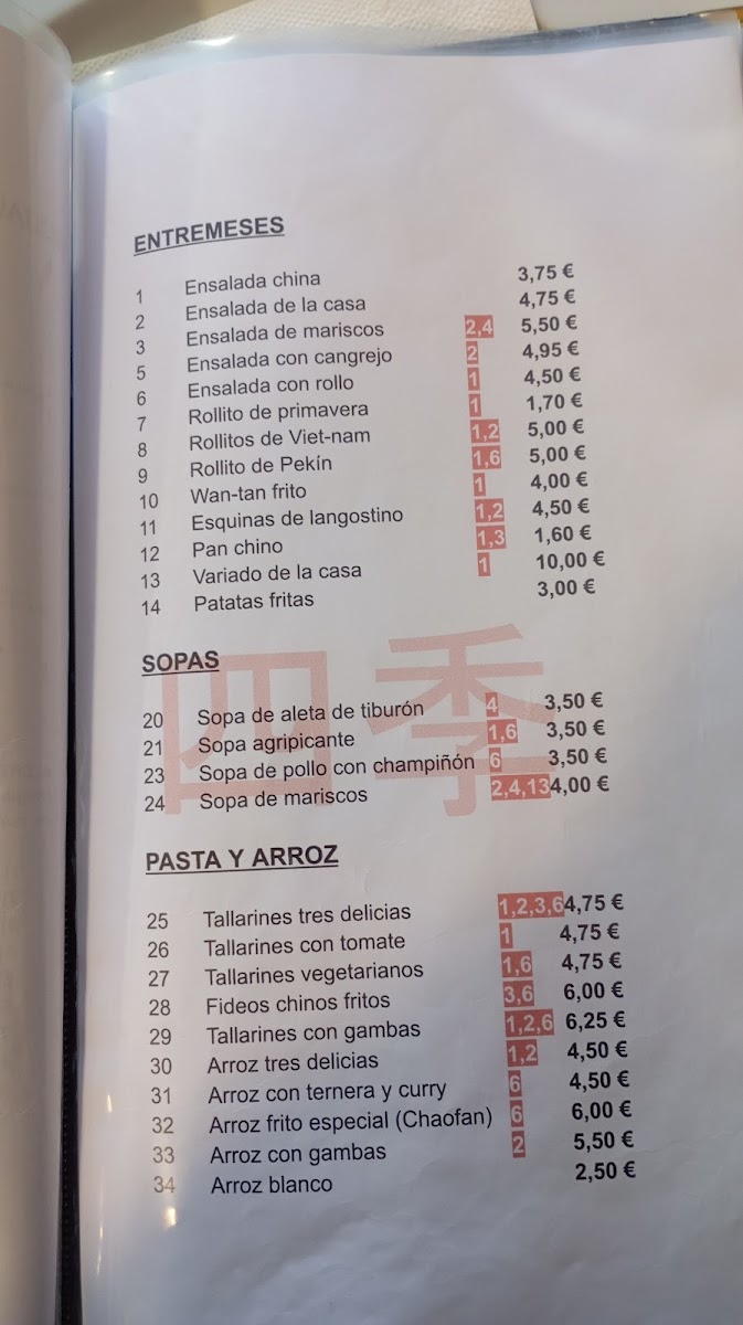 Restaurante Las 4 Estaciones Photo Menu 3