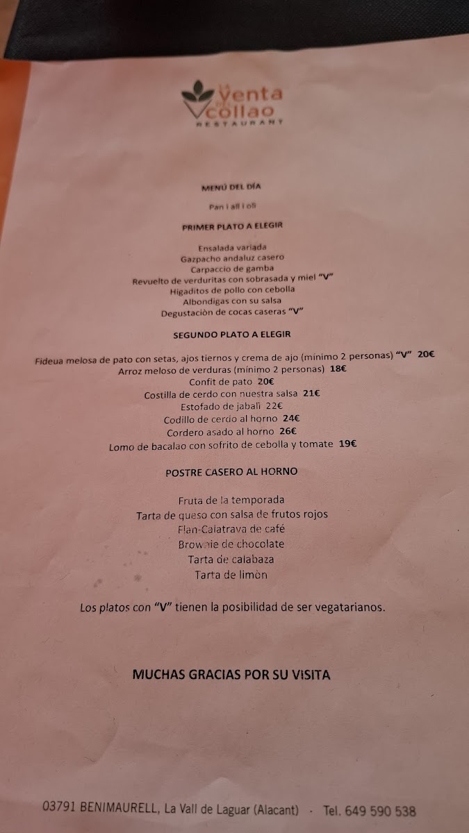 La Venta Del Collao Photo Menu 2