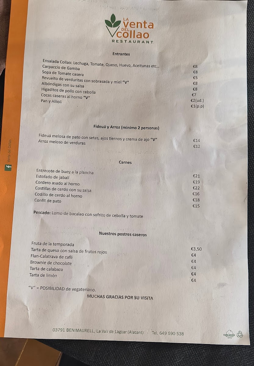 La Venta Del Collao Photo Menu 8
