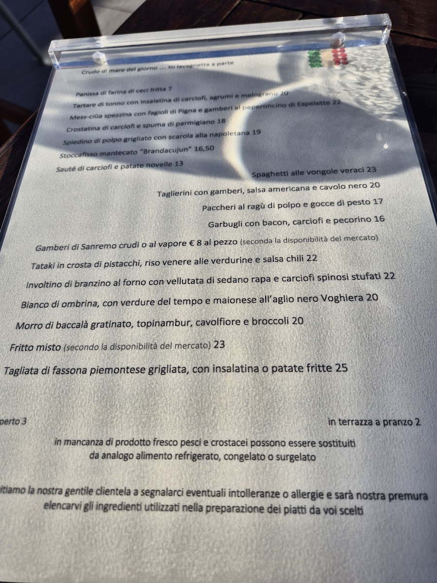 Amarea Ristorante Romolo Mare Photo Menu 7