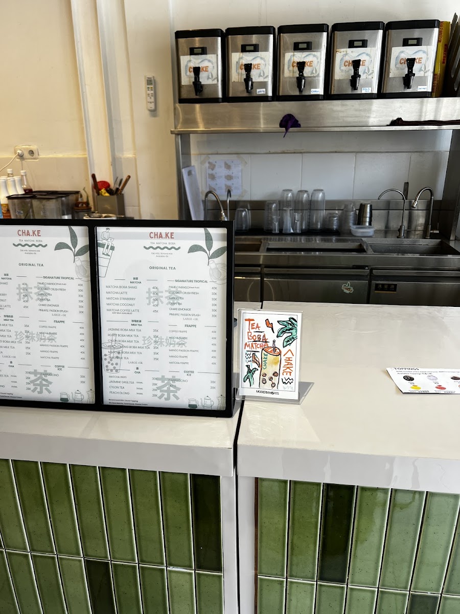 CHAKE - Bubble Tea Photo Menu 1