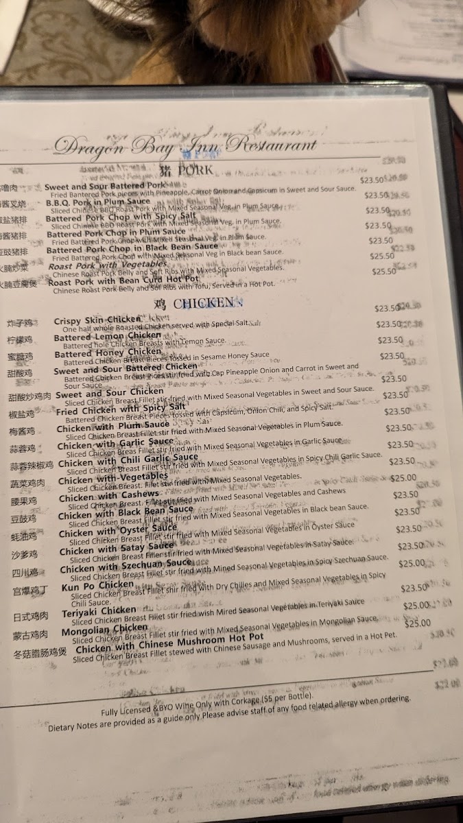 Dragon Bay Inn Chinese Restaurant Photo Menu 9