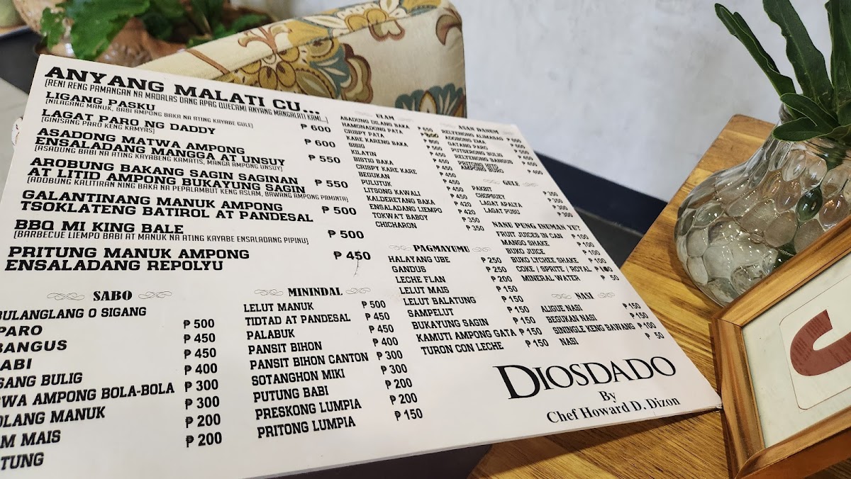 DIOSDADO Photo Menu 3