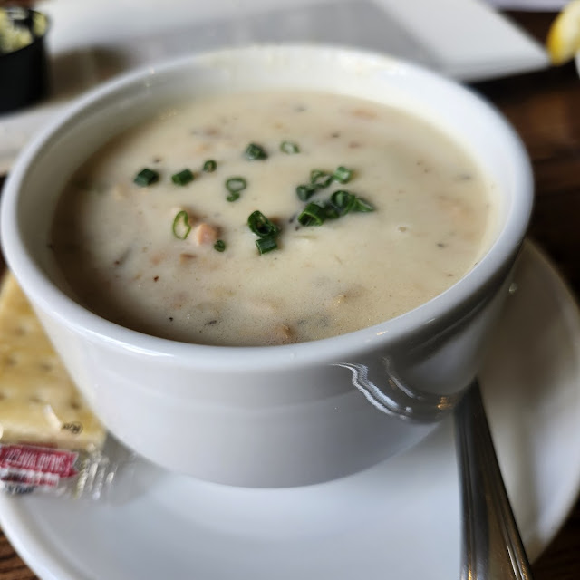 Chef Tom's New England Clam Chowder with Bacon Jam
